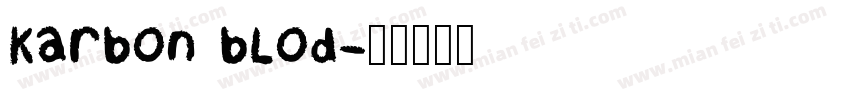 karbon blod字体转换